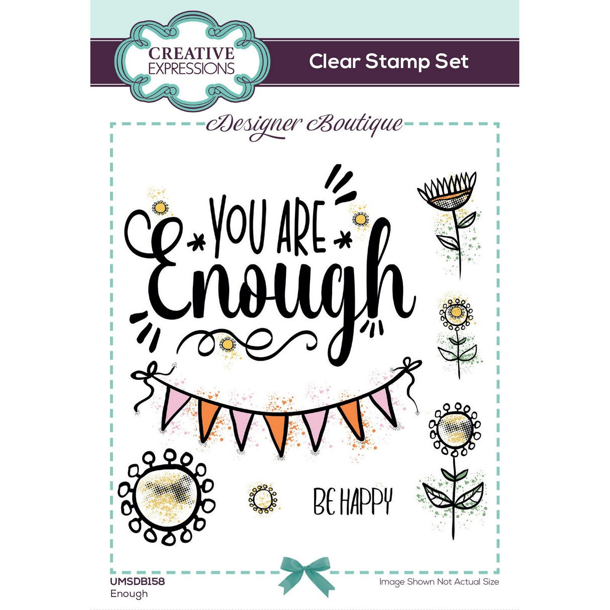 Creative expressions • designer boutique clear stempels enough