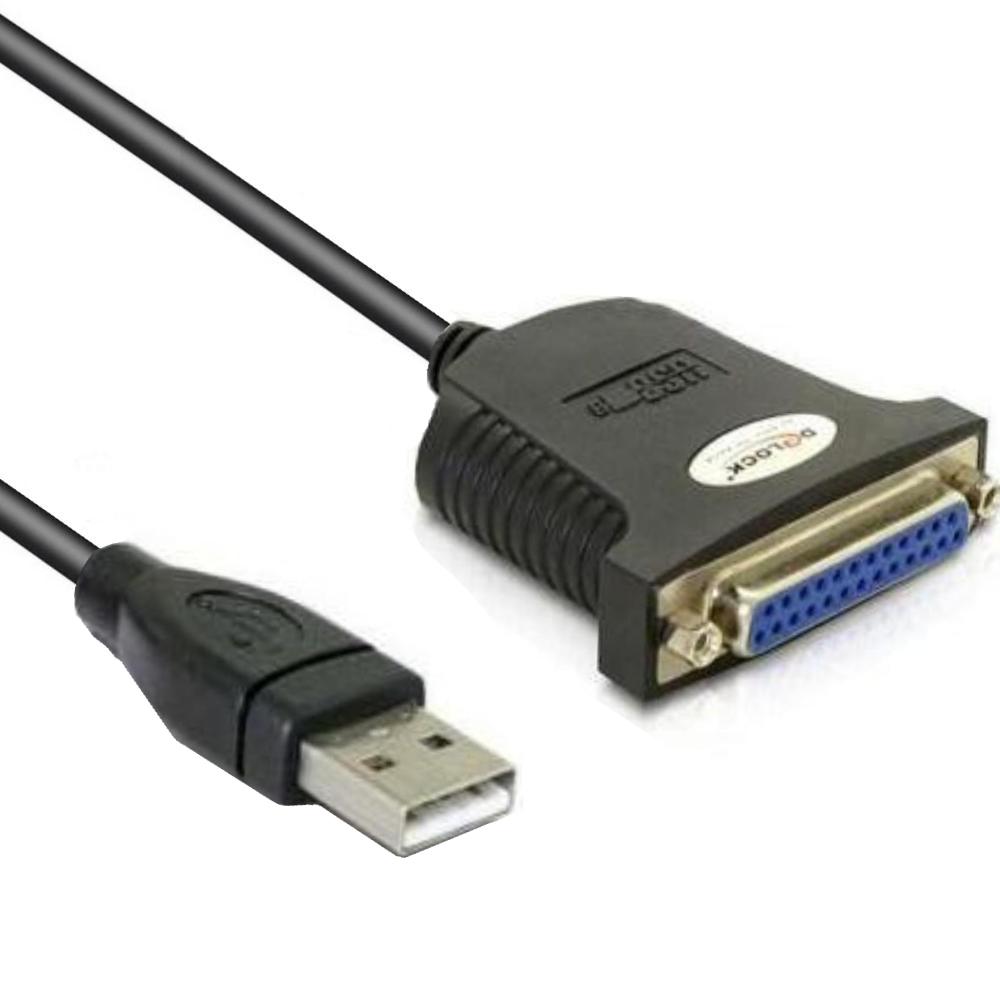 Delock USB 1.1 to Parallel cable (black, 0.8 meter)