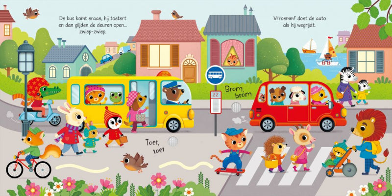 Geluidenboek Voertuigen - Laten we gaan!