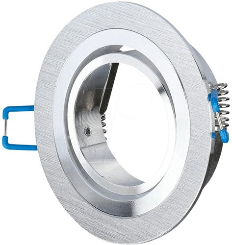 V-tac infälld spotlight justerbar 50mm rund borstad aluminium 5013364