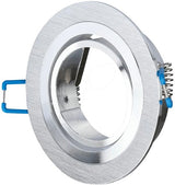 V-tac infälld spotlight justerbar 50mm rund borstad aluminium 5013364