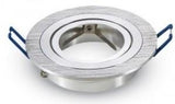 V-tac infälld spotlight justerbar 50mm rund borstad aluminium 5013364