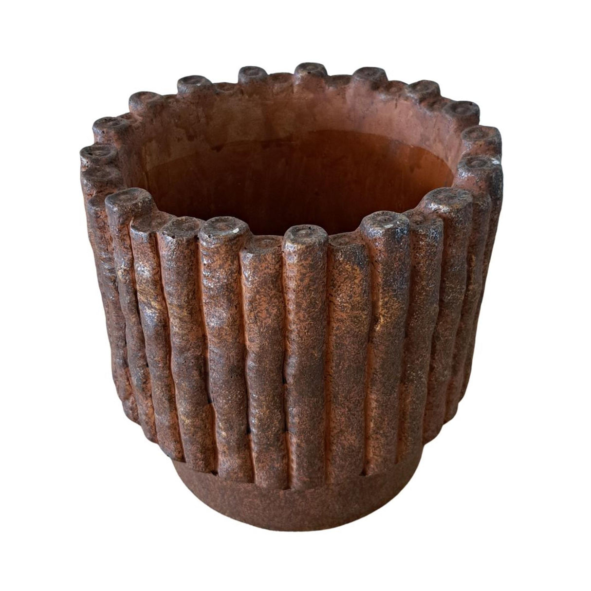 Ptmd bloempot elza bruin 18x18x17cm