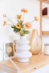 House of nature vaas wit telmen 28cm keramiek