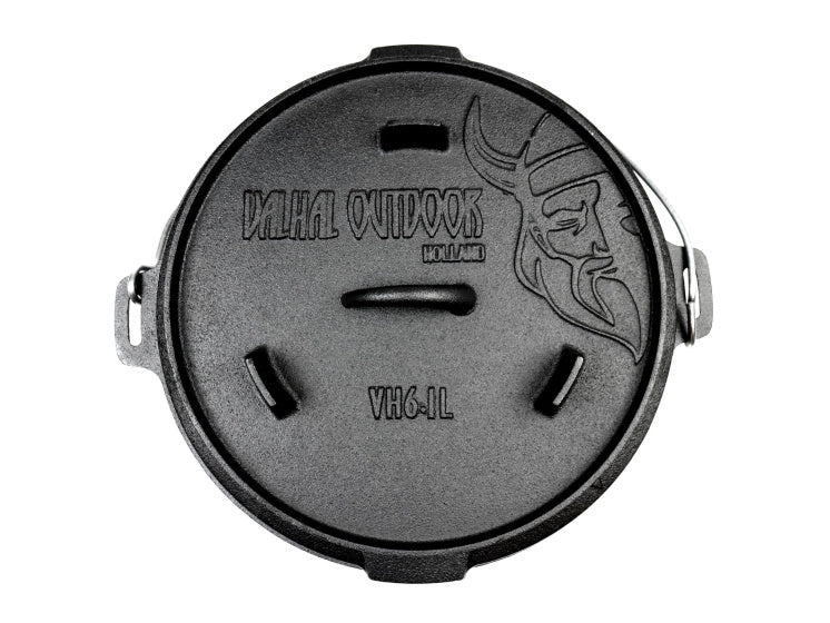 Valhal hollandsk ovn Braadpan støbejern uden ben 6,1 l