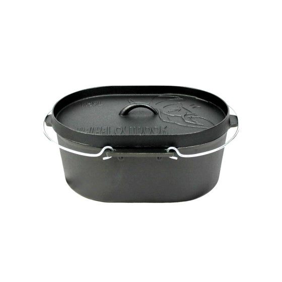 Valhal Hollännesch Uewen frittéiert Pan Goss Waff mat Lid oval 9 l