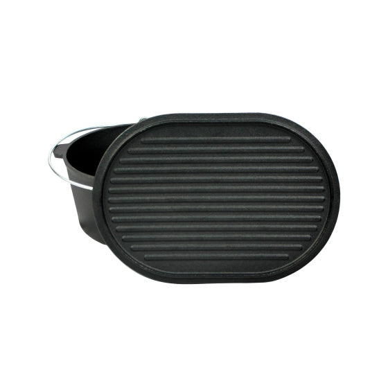 Valhal Hollännesch Uewen frittéiert Pan Goss Waff mat Lid oval 9 l