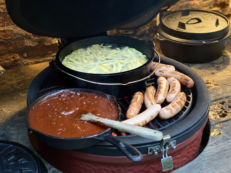 Valhal Hollännesch Uewen frittéiert Pan Goss Waff mat Lid oval 9 l