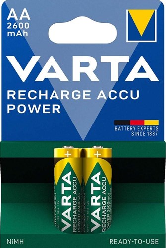 Varta aa батерия 2600ma блистер 2 r2u