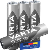 Varta litio aaa 1,5 volt blis4 3015410