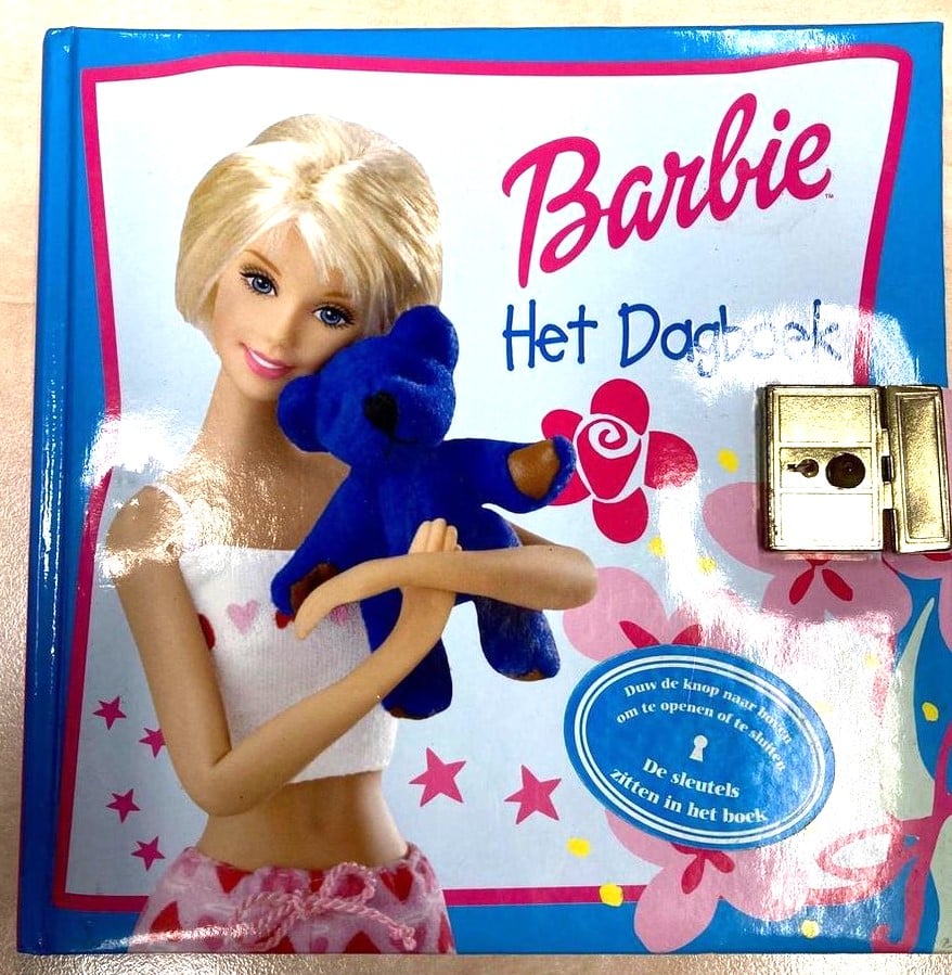 Van der Doelen Barbie Diary with Slot, here you can keep all your secrets