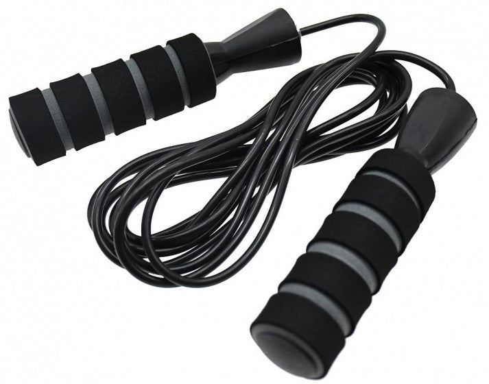 Vector x salto de salto rope personalizable pvc espuma negra