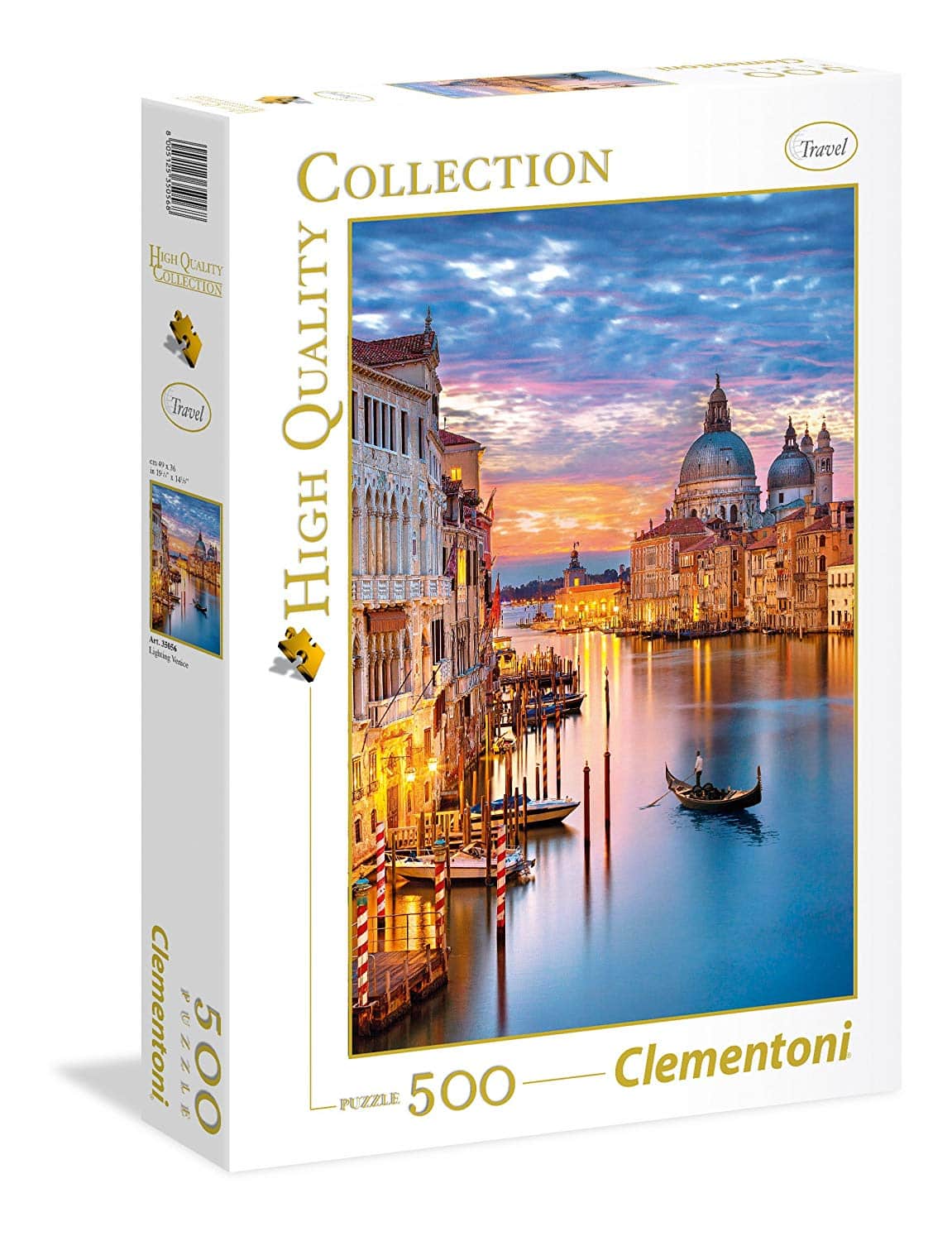 Clementoni puzzle - západ slunce v Benátkách - 500 kusů