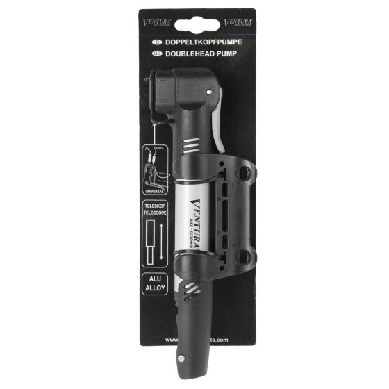 Fahrradpumpe Mini Doppel Teleskop faltbarer T-Griff