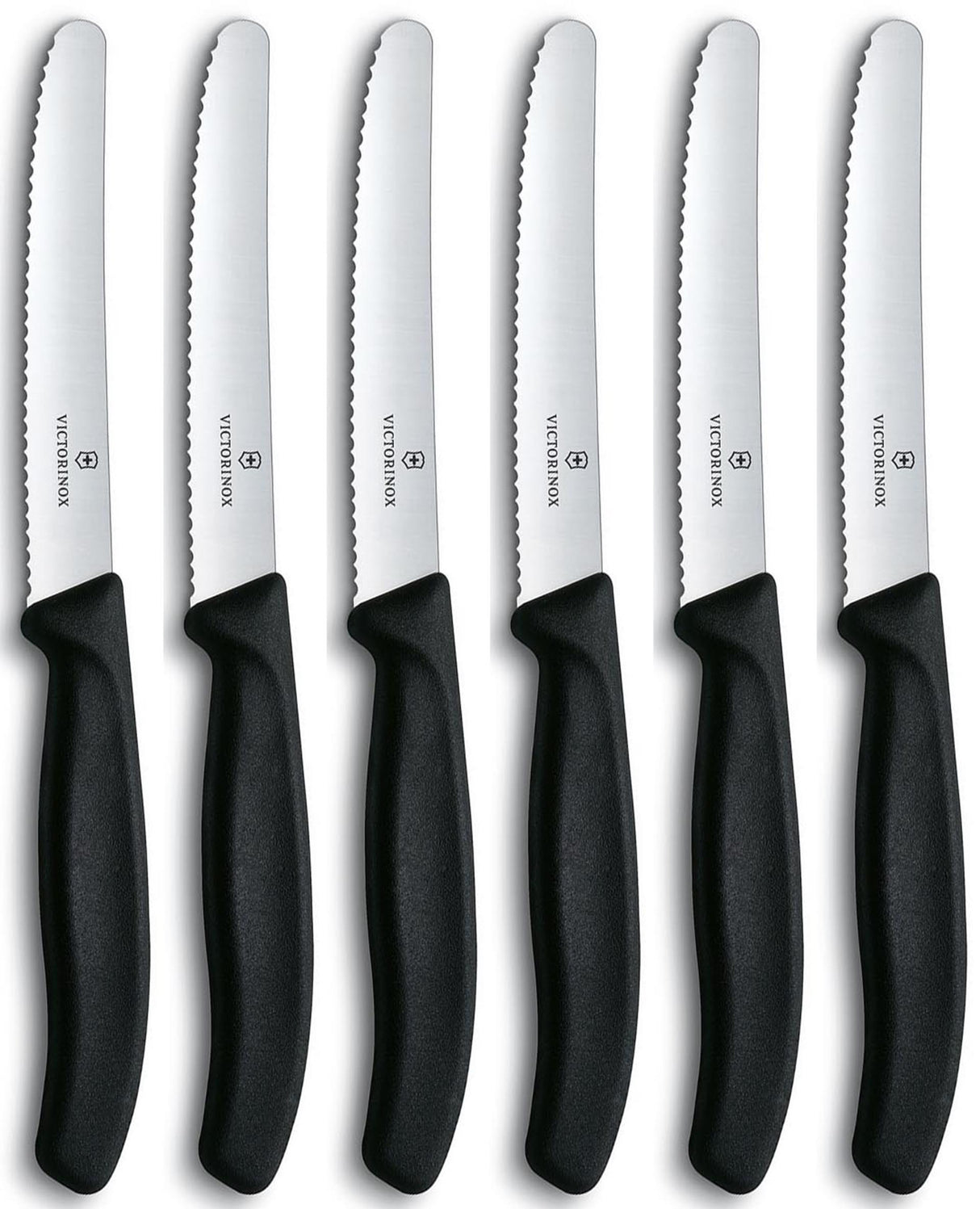 Victorinox tomatkniv tandad svart