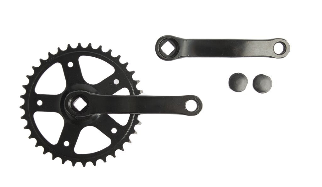 Vinty Crank Set 36T. Spieless 130 mm 1 8 noir