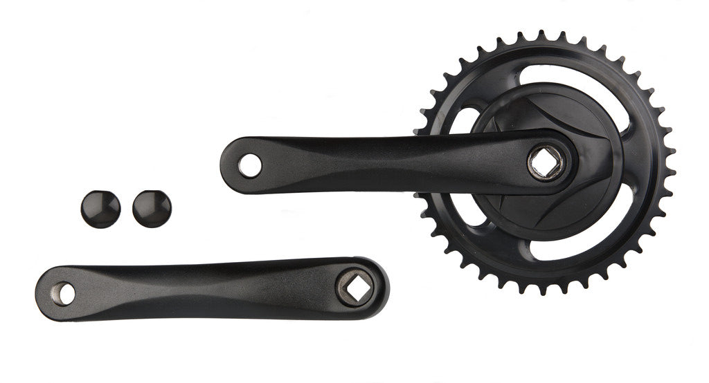 Vinty Cranket 38T 1 8 ", manovella 170 mm con disco, nero