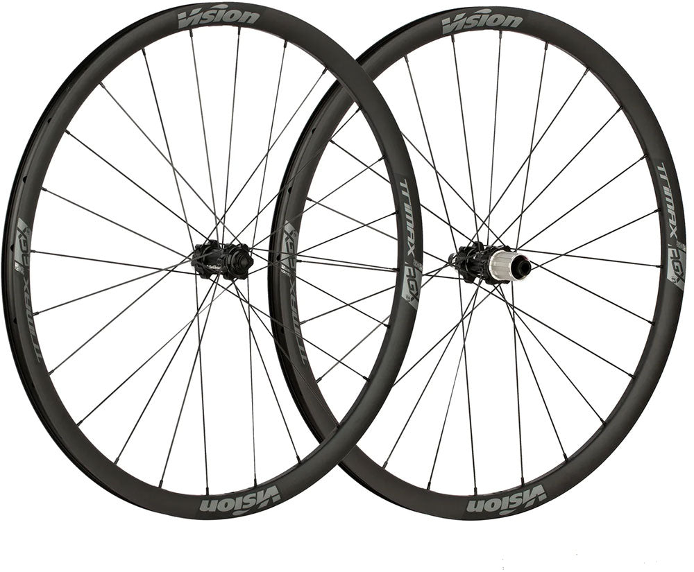 Vision trimax aero gravel i23 disc clincher tlr wheelset