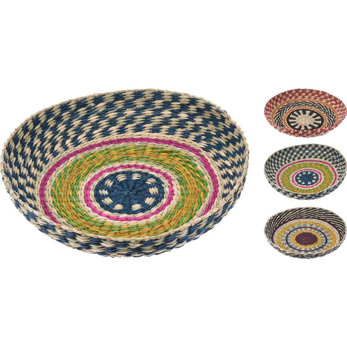 Cosydecor wanddecoratie zeegras 31x6cm multikleur