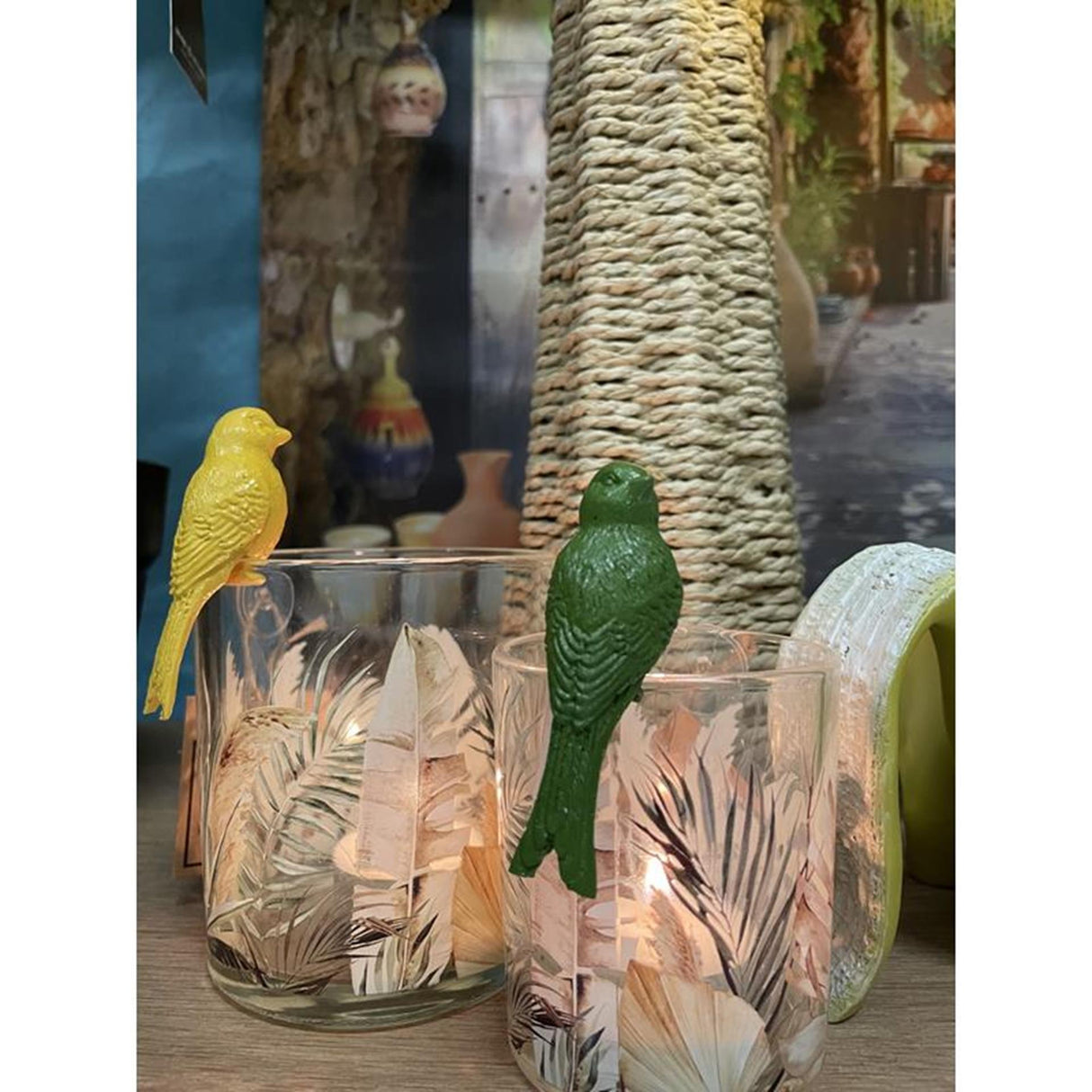 Dealbh cozydecor d'éan suí 4x3x7cm