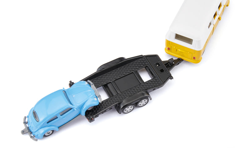 Siku vw t1 camper met trailer en beetle