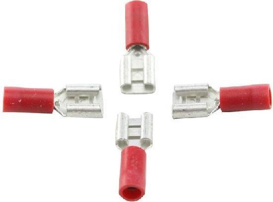 Bofix cable shoe flat, female 6.3mm. per 25