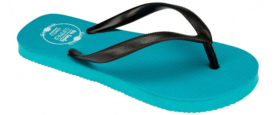 Waimea Teenslippers junior print blue aqua black size 33