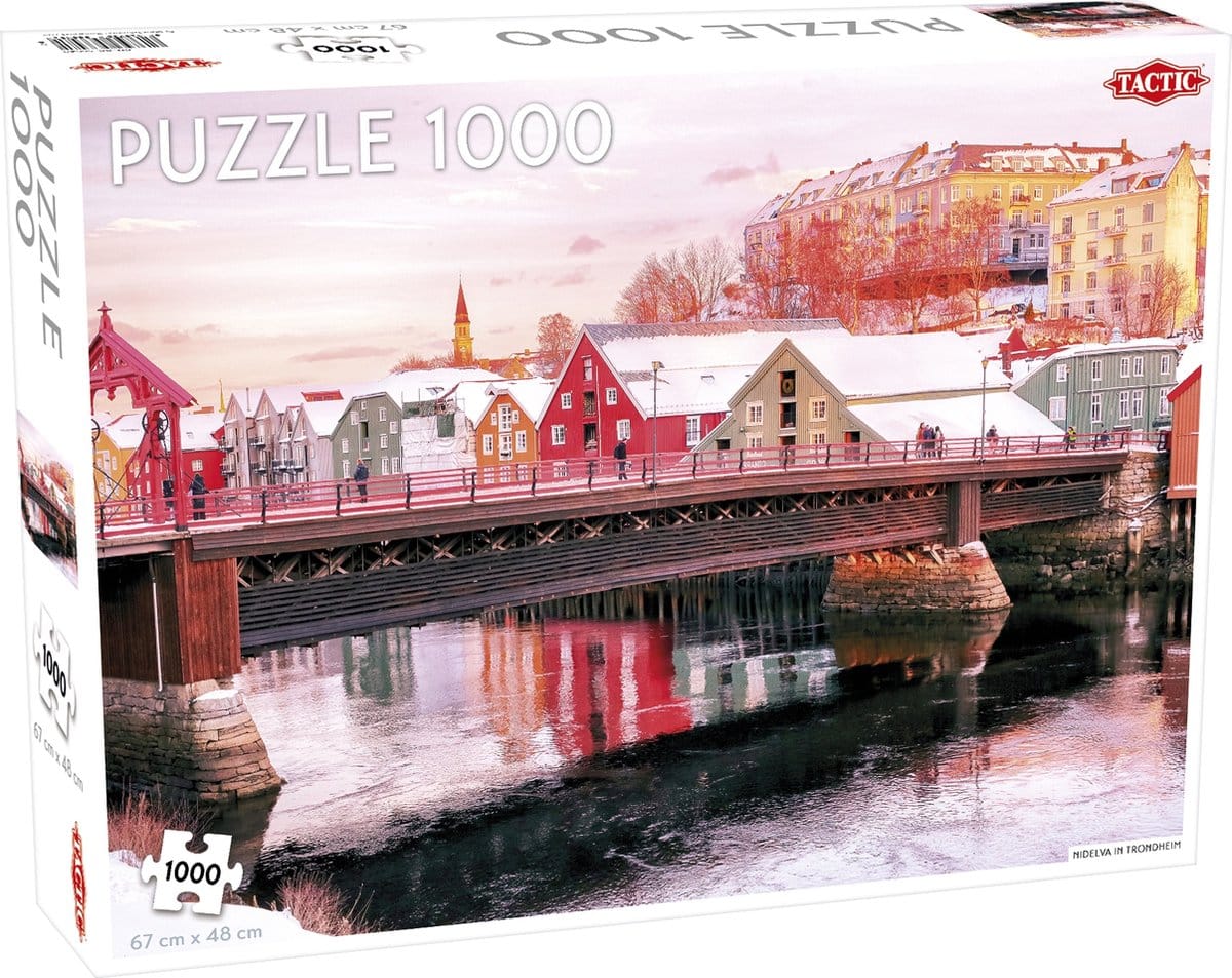 Puzzle táctico - Nidelva en Trondheim - 1000 piezas