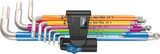 Wera 3950 9 hex-plus multicor hf inoxidável 1 conjunto de teclas L | métrica | aço inoxidável | com função de retenção | 9 peças - 05022699001