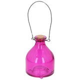 Wespenfänger aus Glas mit Metallanhänger 4-fach sortiert | 6 Stück