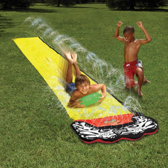 WHAM-O SLIP 'N SLIDE 1-PERSE VAND SKIDE MAT 480 CM GUL