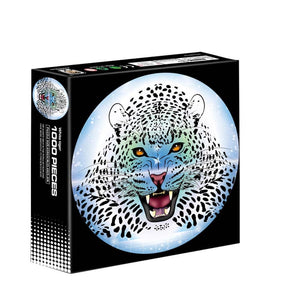 Rodada de quebra-cabeça de introdução - tigre branco - 1000 peças