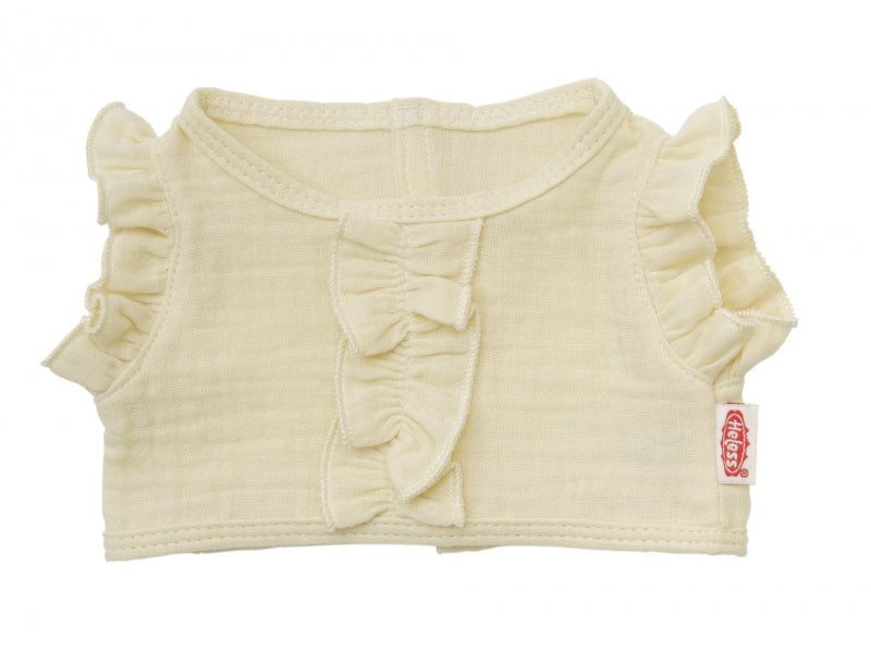 Heless Doll Wrap krirt Ecru z ruffles, 28-35 cm