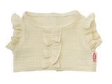 Heless Doll Wrap krirt Ecru z ruffles, 28-35 cm