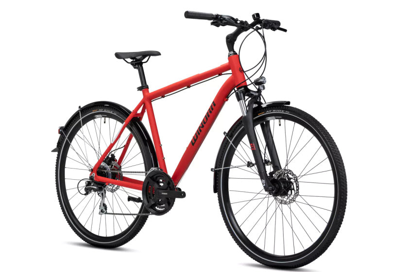 Winora domingo 24 sport 28 inch 52 cm heren 24v rood