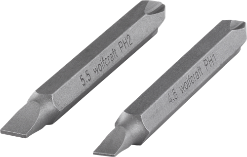 Mors doubles Wolfcraft | solide | emplacement pour ph | l65mm | 2 pièces - 2407000