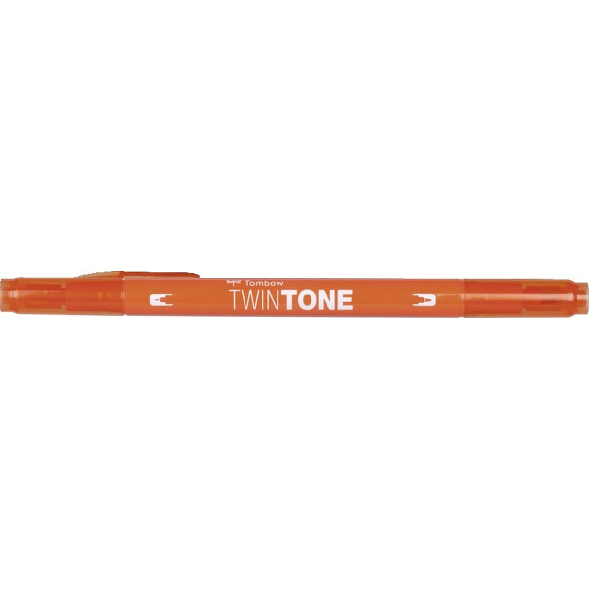 Tombow • twintone štetec s dvojitým hrotom v oranžovej farbe