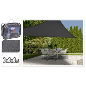 Progarden Shade Cloth Triangular 3x3x3m mørk grå