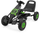 Xootz Viper Go Kart Skelter Junior Black Green