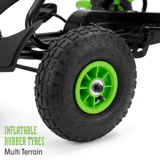 Xootz Viper Go Kart Skelter Junior Black Green