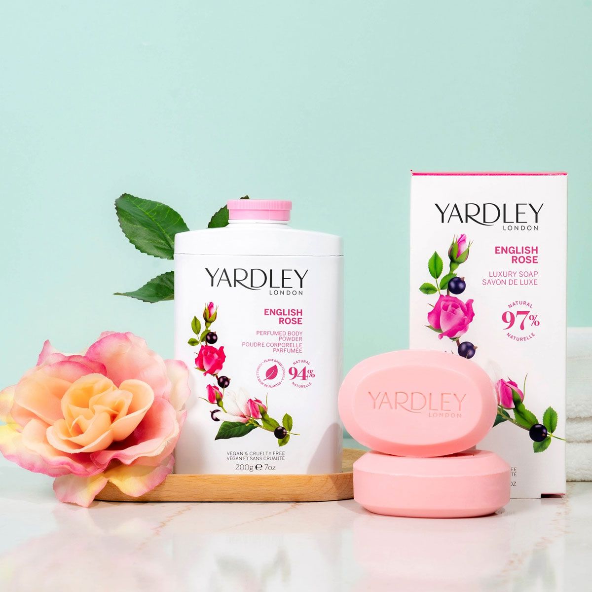 Yardley London talco rosa inglese 200gr.