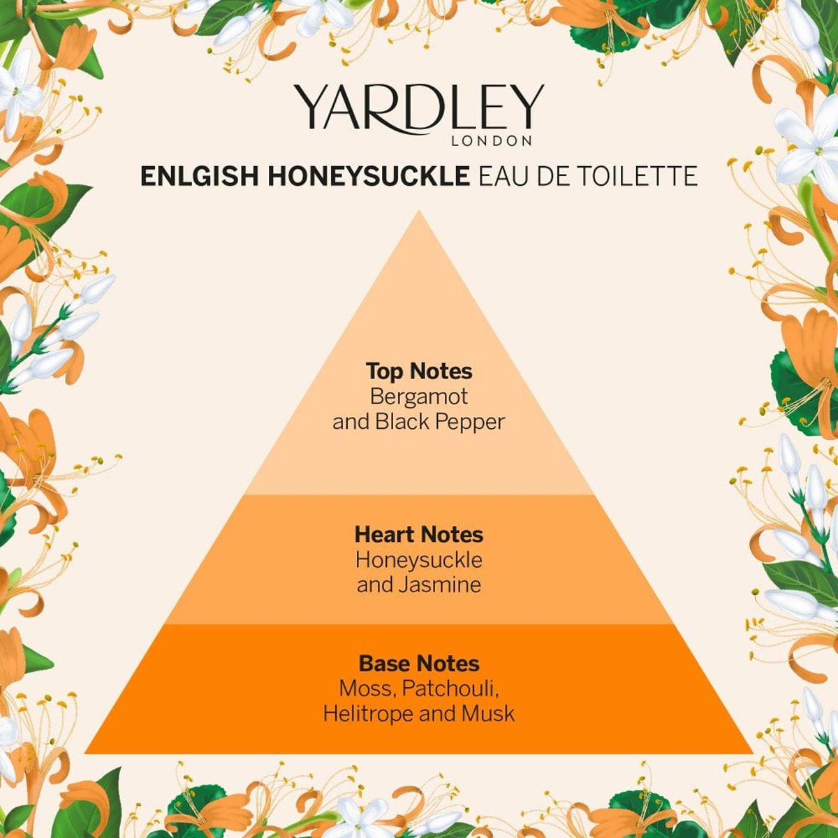 Yardley london english honeysuckle eau de toilette 125ml
