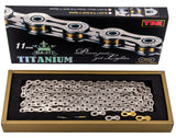 Ybn sla 211 s2 titanium 11-speed chain hollow pin