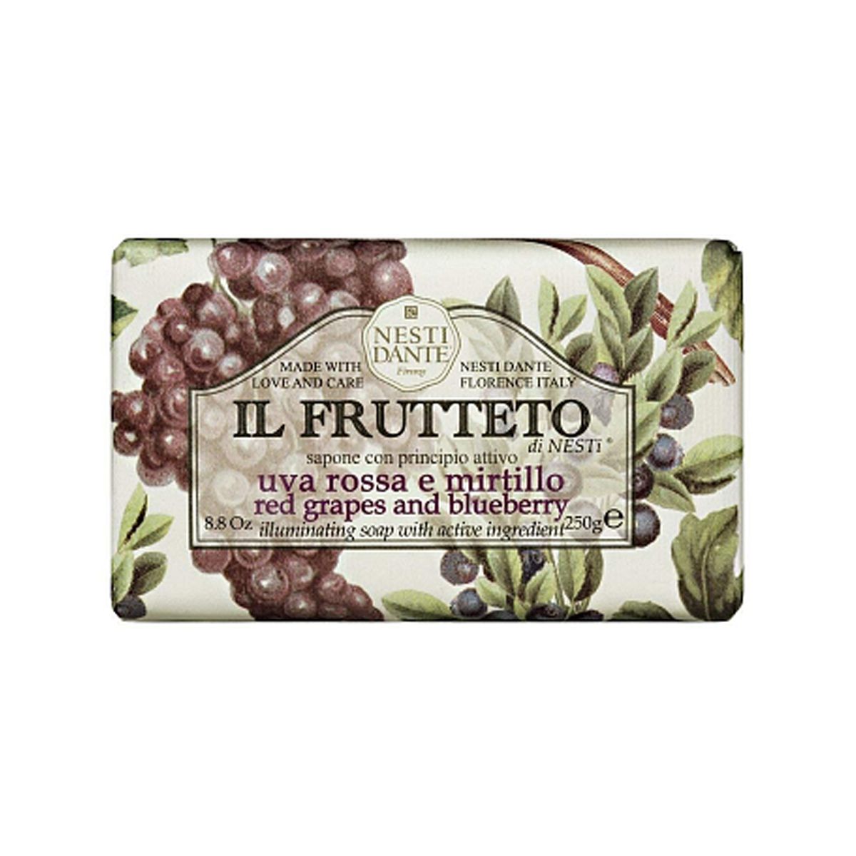 Nesti dante il frutteto red grapes blueberry soap 250gr.