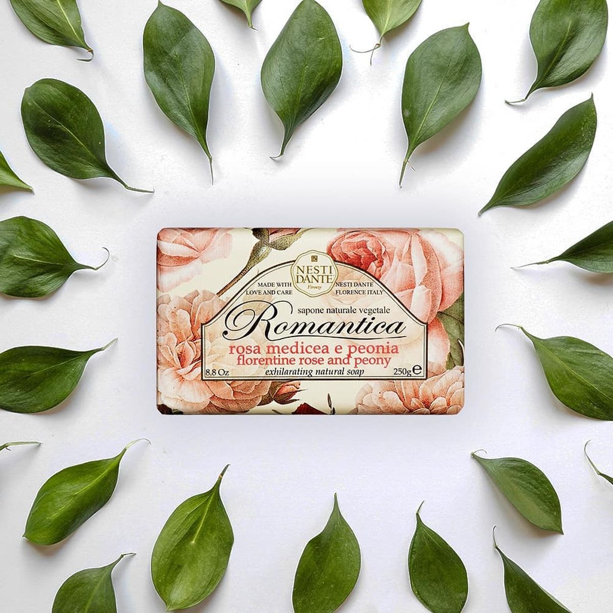 Nesti dante romantica rose peony soap 250gr.