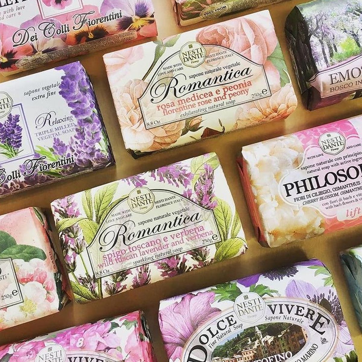 Nesti dante romantica mýdlo z divoké toskánské levandule verbena 250gr.