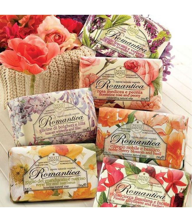 Nesti Dante Romantica Wild Tuscan Lavender Verbena Soap 250gr.