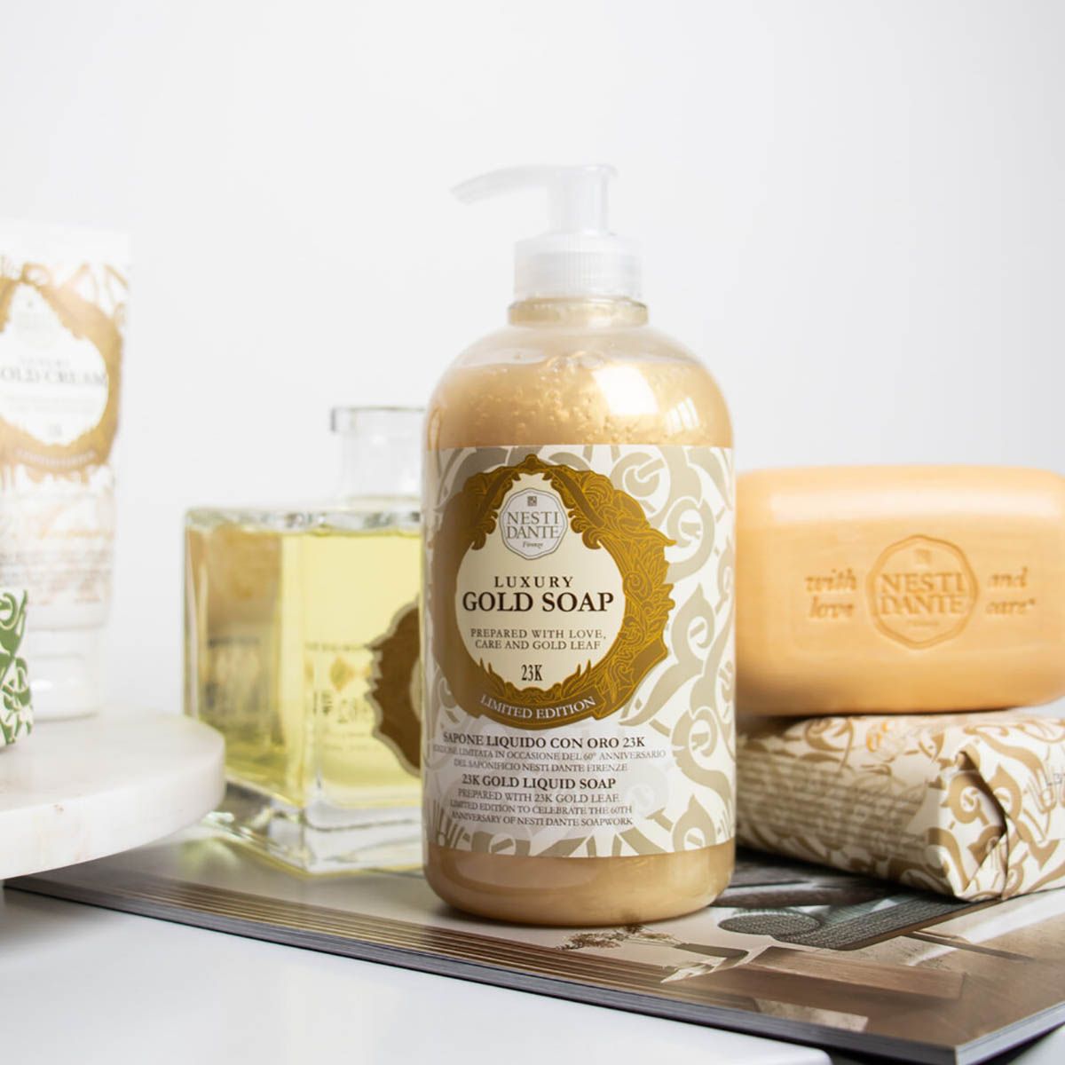 Nesti Dante pompa per sapone oro di lusso 500ml