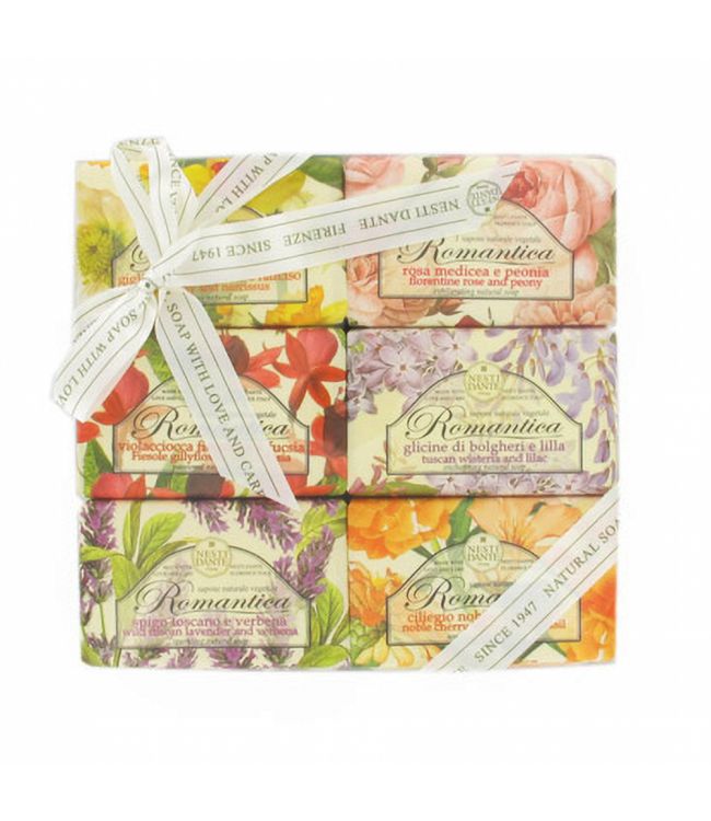 Nesti Dante Romantica darilno set milo 6x150gr.