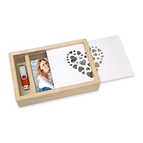 ZEP CZ1257 Love Box USB for Photo 13x18 24.5x16x5 cm